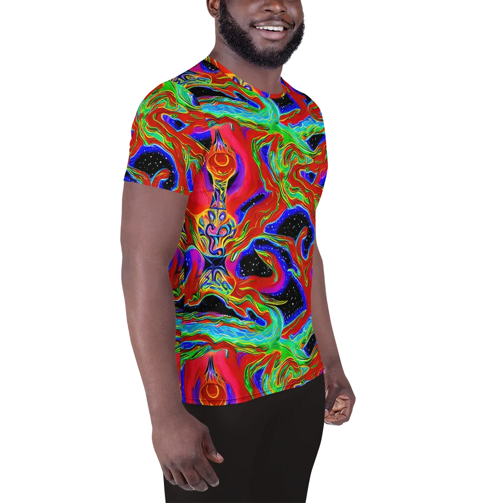 Galactic Torrent on Men's Athletic T-Shirt — Right