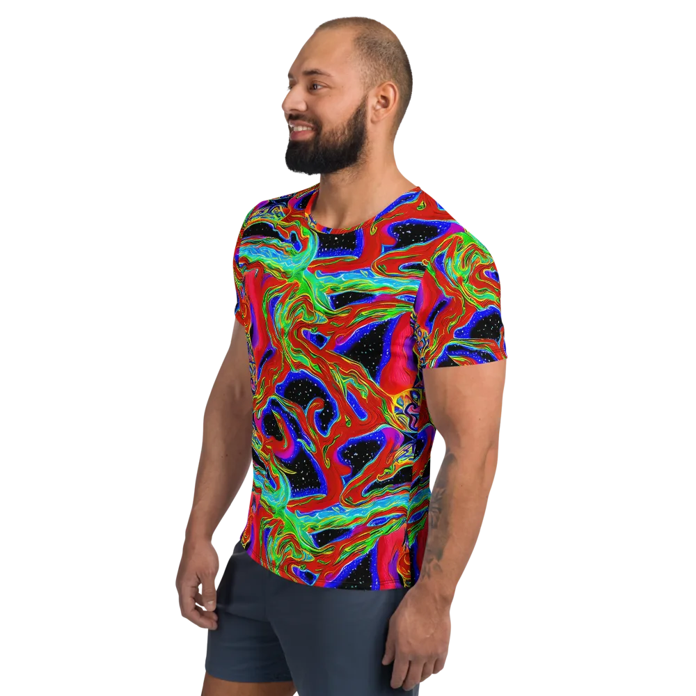 Galactic Torrent on Men's Athletic T-Shirt — Left
