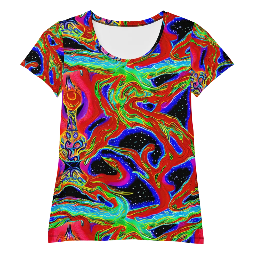 Galactic Torrent on Women's Athletic T-Shirt — Front