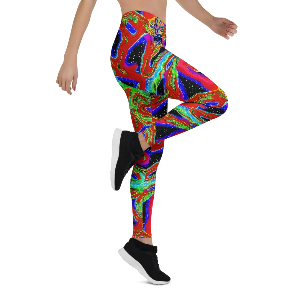 Galactic Torrent on Leggings — Right