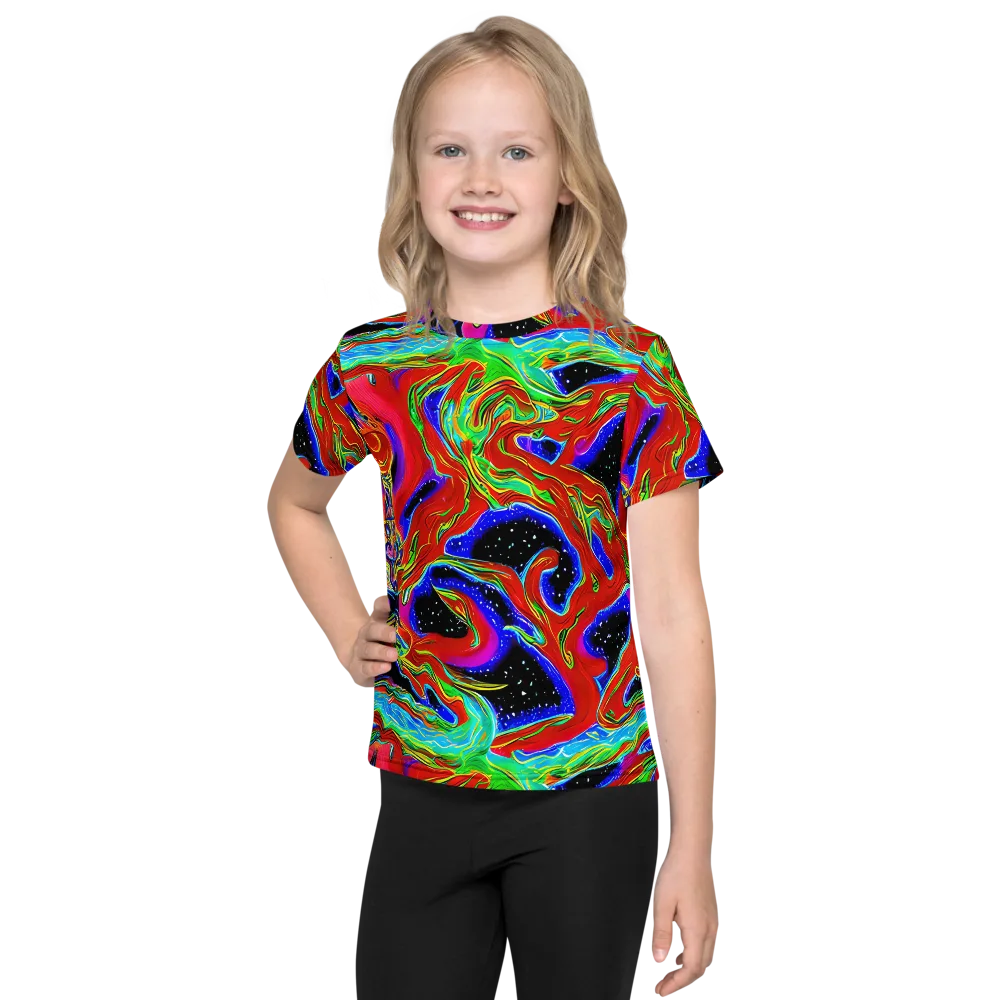 Galactic Torrent on Kids Crew Neck T-Shirt — Front