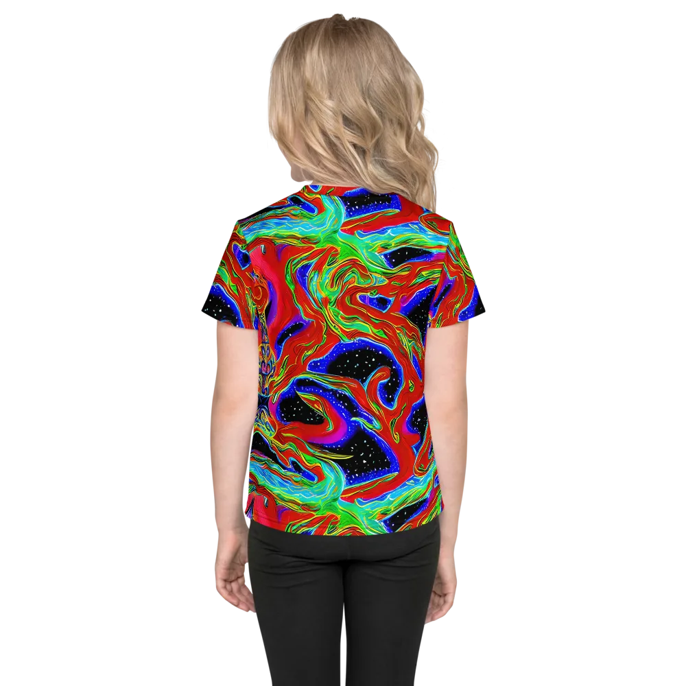 Galactic Torrent on Kids Crew Neck T-Shirt — Back