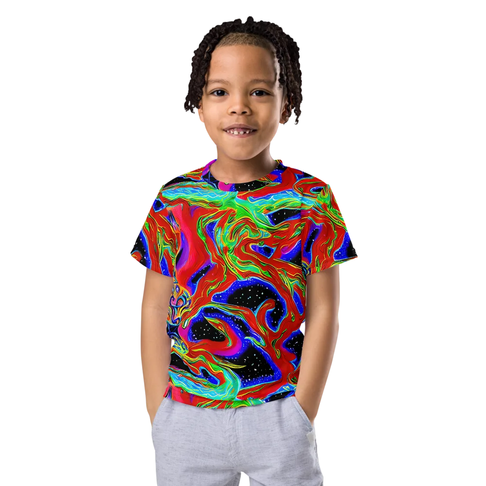 Galactic Torrent on Kids Crew Neck T-Shirt — Front