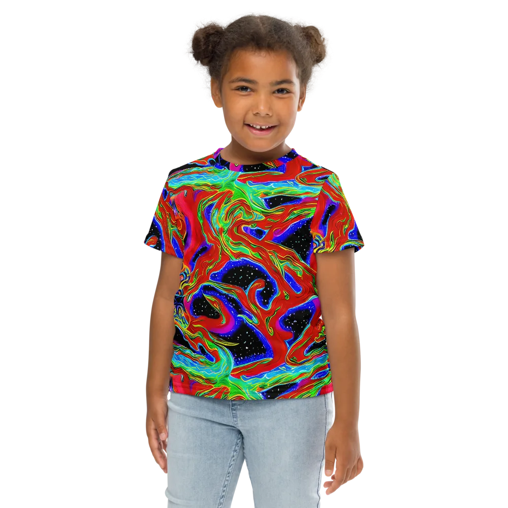 Galactic Torrent on Kids Crew Neck T-Shirt — Front