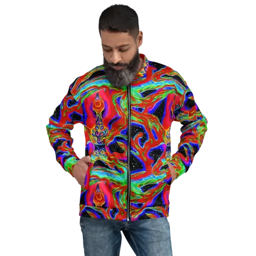 Galactic Torrent on a Bomber Jacket