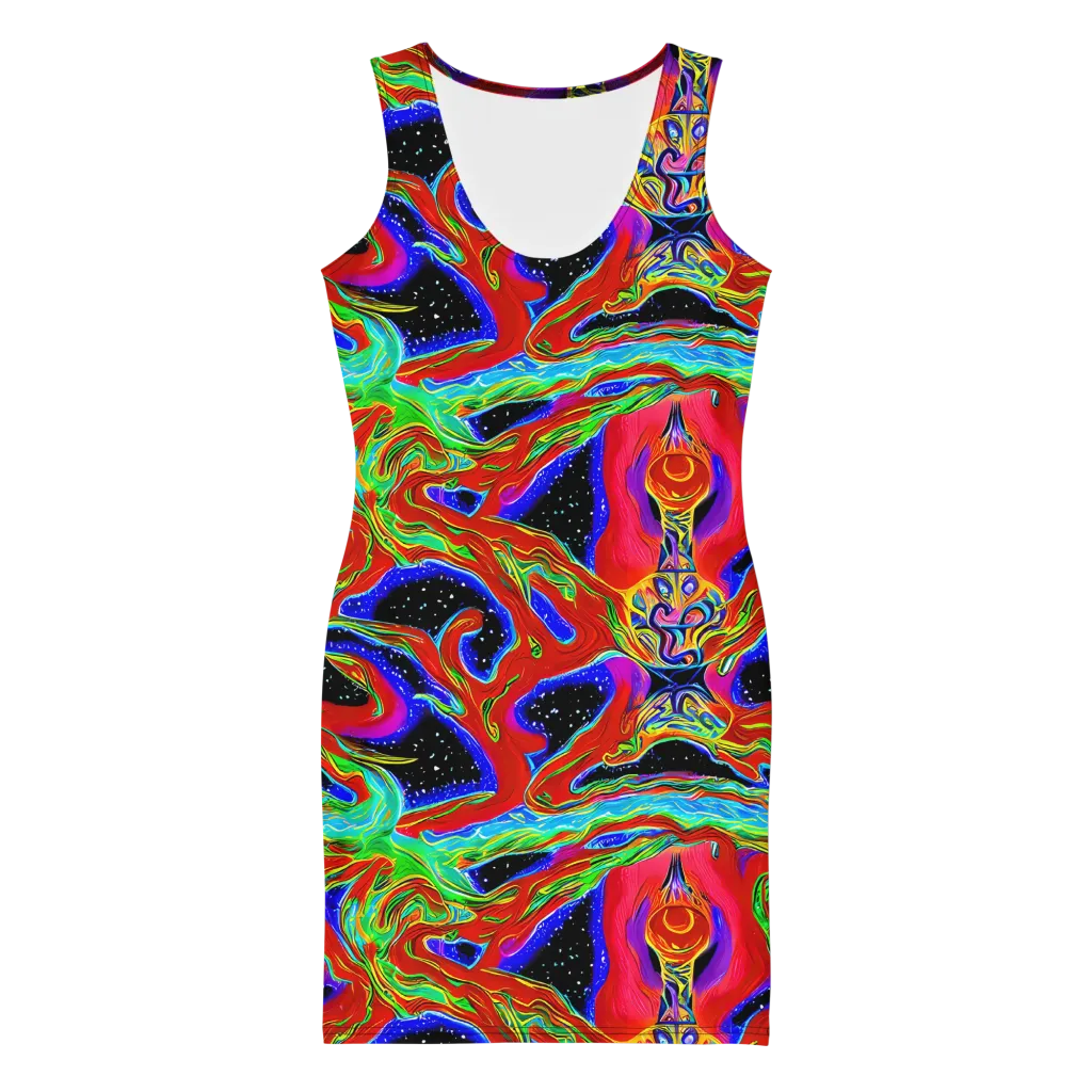 Galactic Torrent on Bodycon Dress — Front