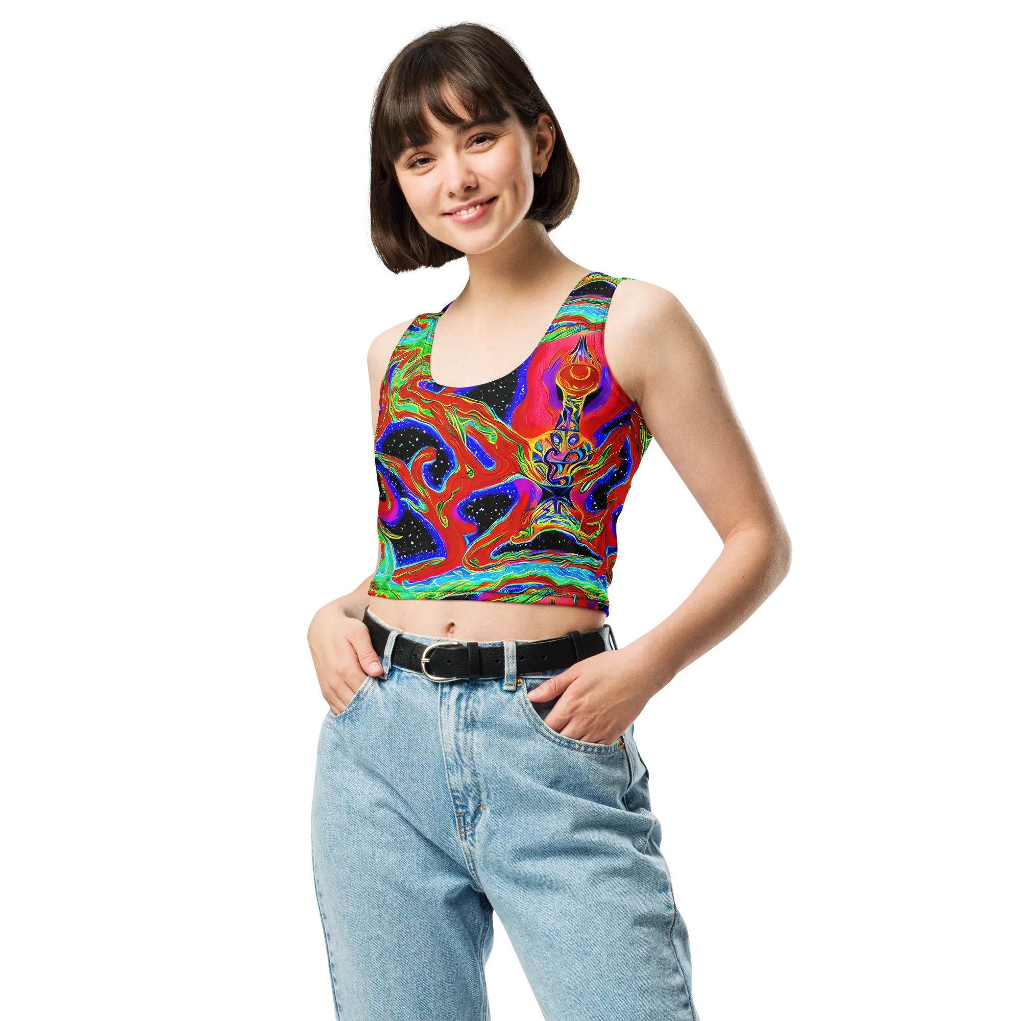 Galactic Torrent on Crop Top — Front