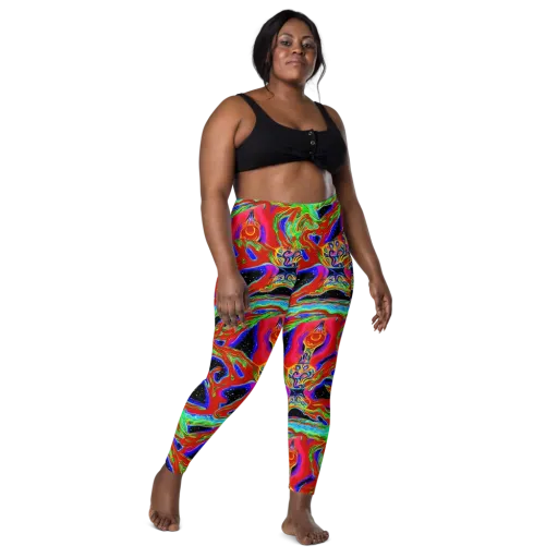 Galactic Torrent on a Leggings with Pockets