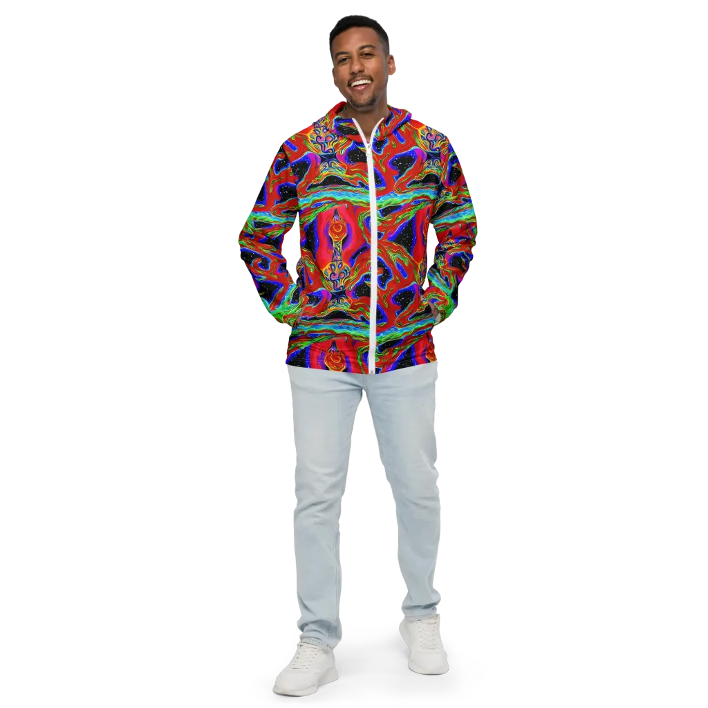 Galactic Torrent on Men's Windbreaker — Front