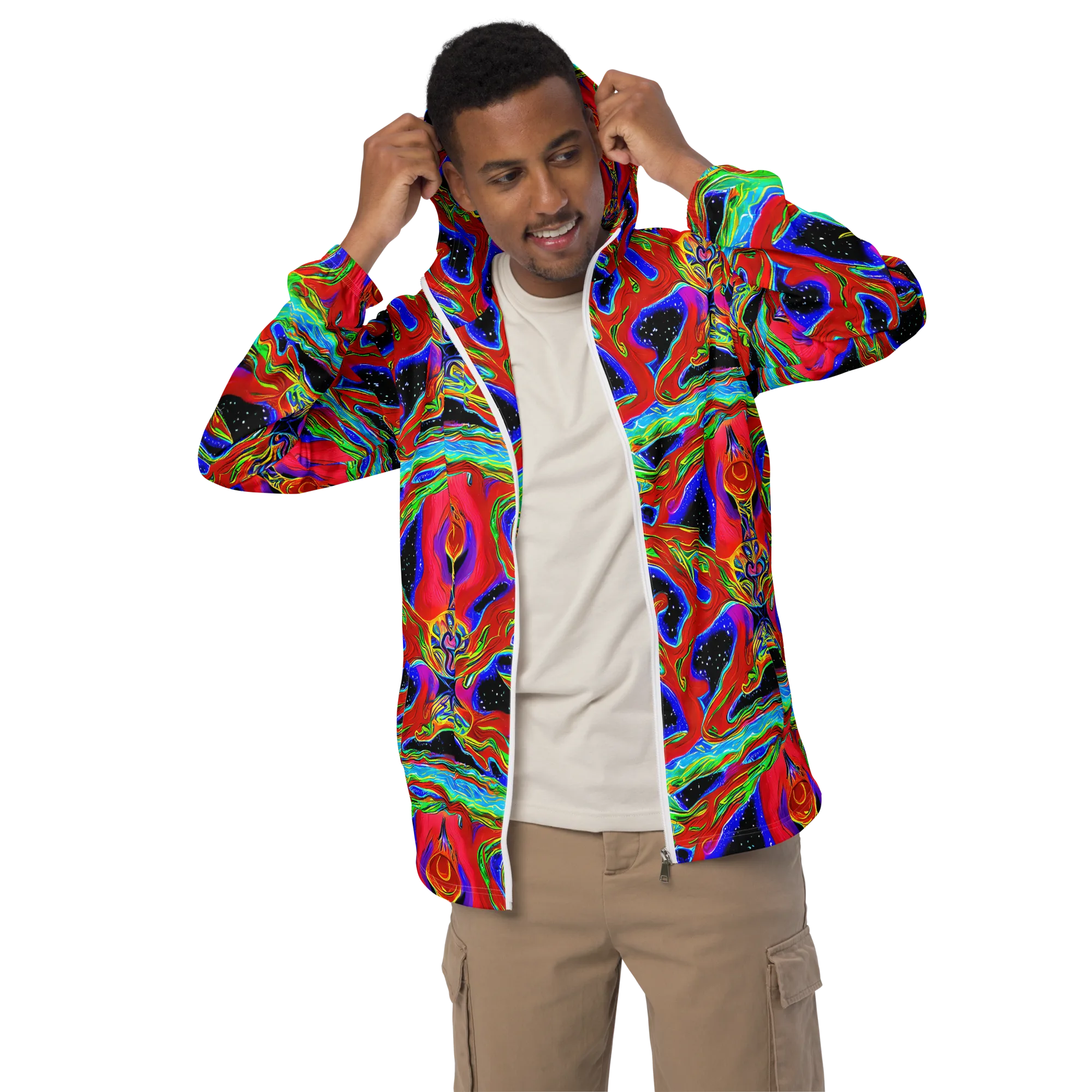 Galactic Torrent on Men's Windbreaker — Front