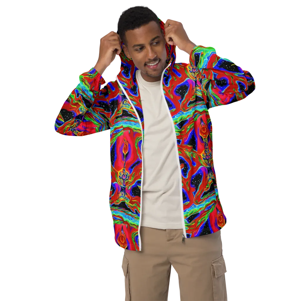 Galactic Torrent on Men's Windbreaker — Front