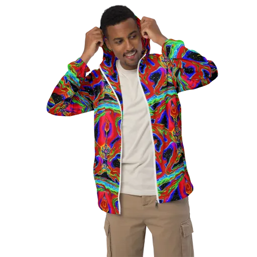 Galactic Torrent on a Men's Windbreaker