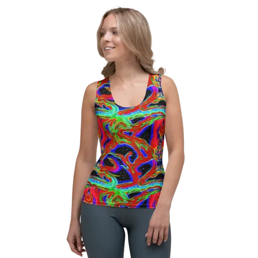 Galactic Torrent on a Women's Tank Top