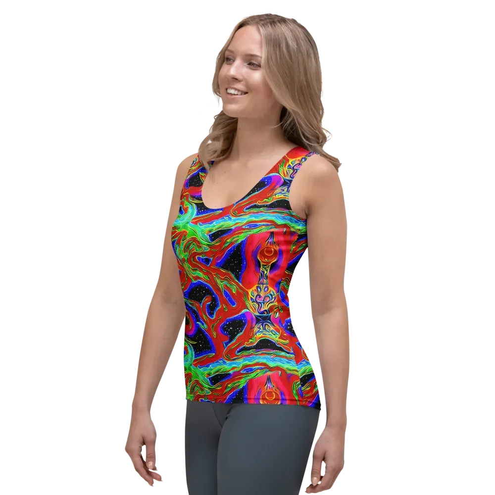 Galactic Torrent on Women's Tank Top — Left Front