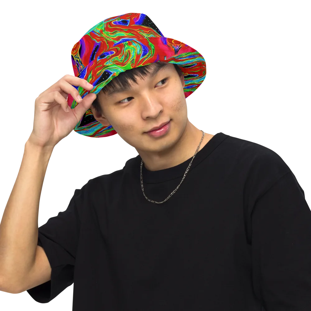 Galactic Torrent on Reversible Bucket Hat — Front Inside
