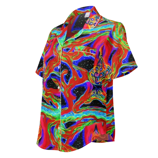 Galactic Torrent on a Women's Short Sleeve Pajama Top