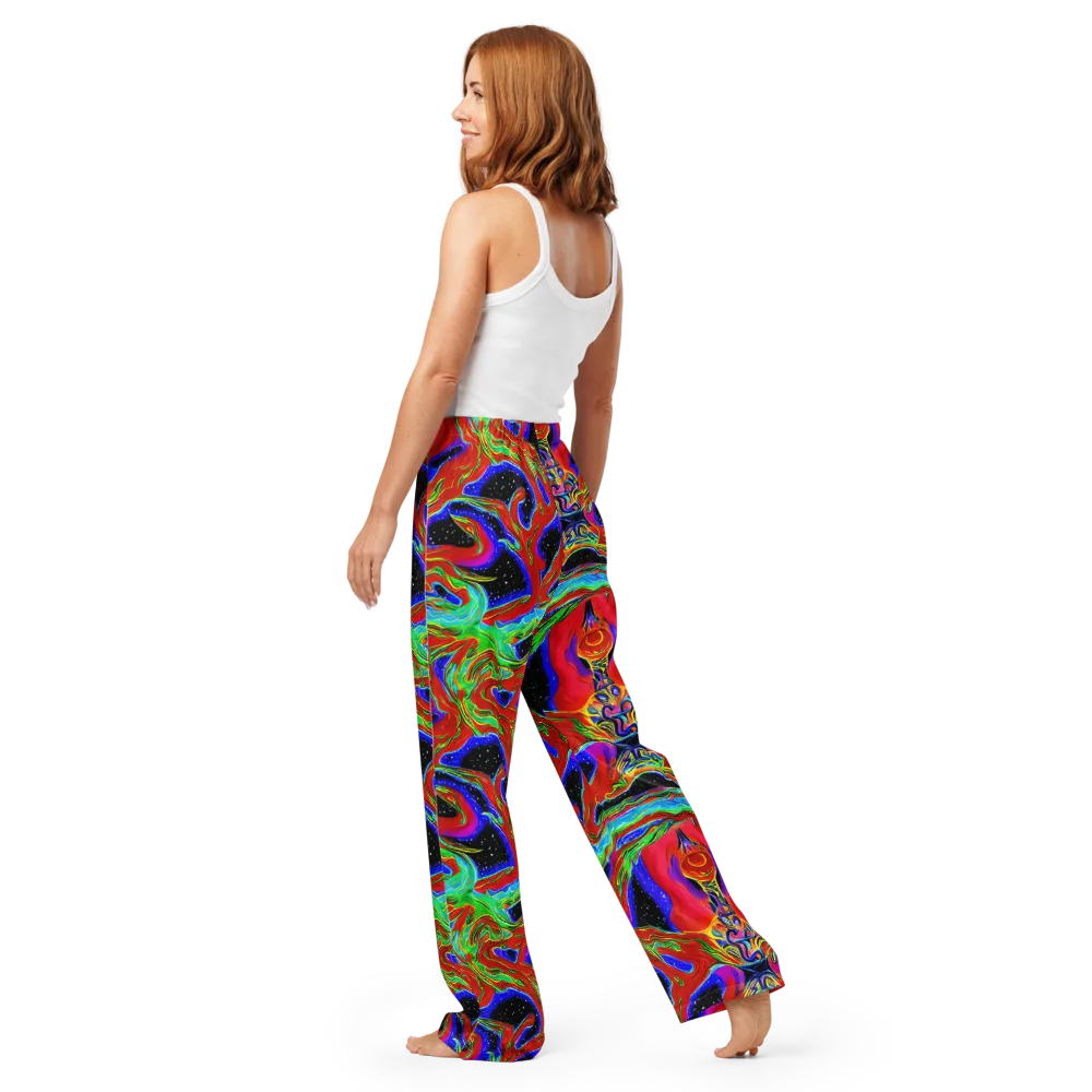 Galactic Torrent on Women's Pajama Pants — Back