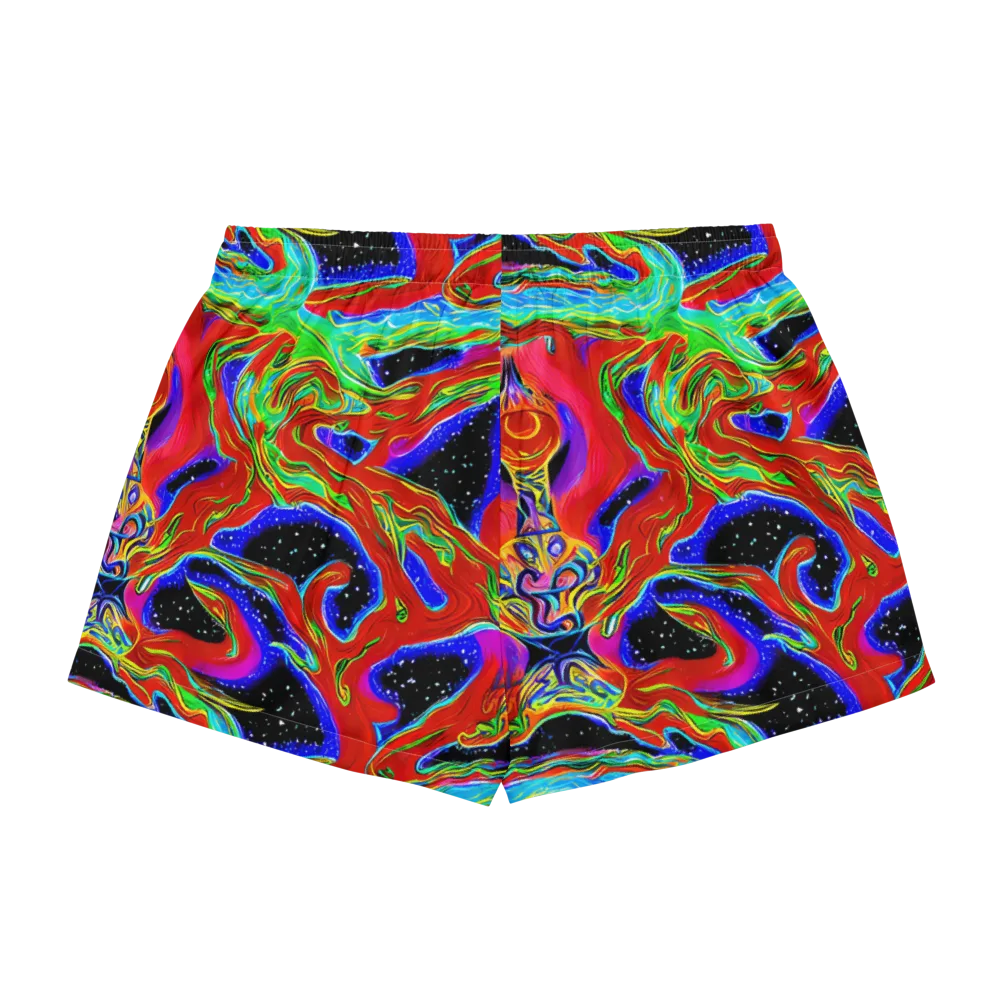 Galactic Torrent on Women's Pajama Shorts — Back
