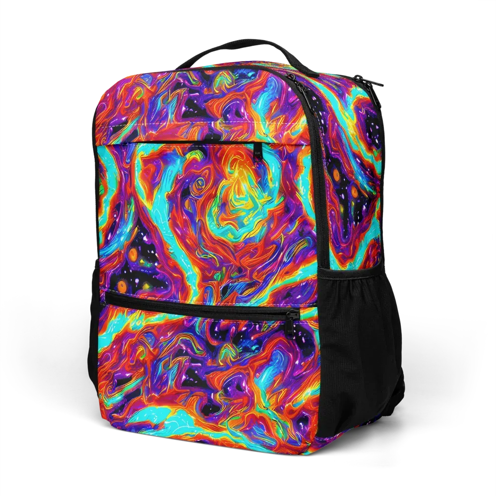 Spectrum On Fire on Utility Backpack — Left Front
