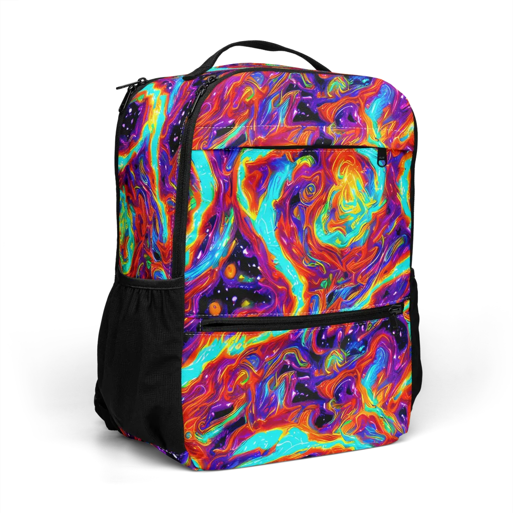 Spectrum On Fire on Utility Backpack — Right Front