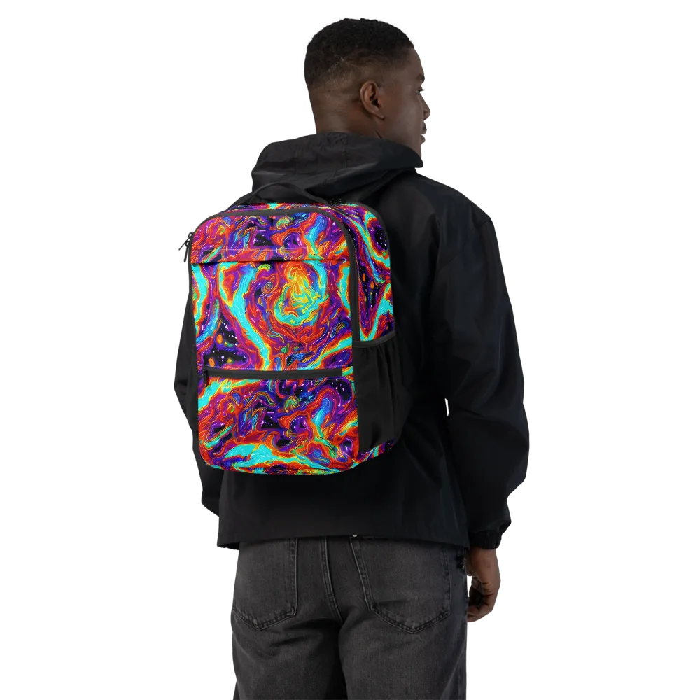 Spectrum On Fire on Utility Backpack — Back