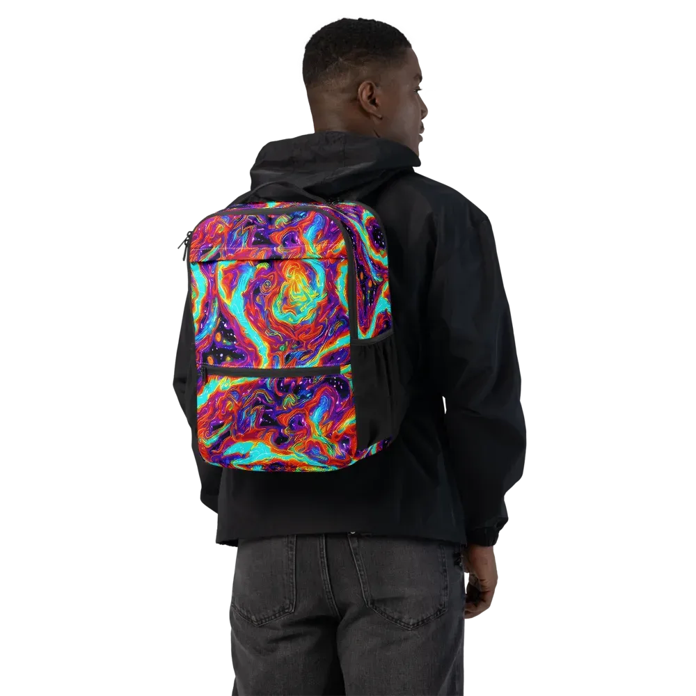 Spectrum On Fire on Utility Backpack — Back