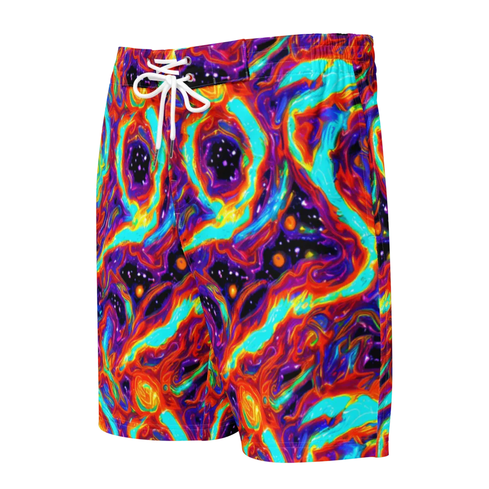 Spectrum On Fire on Men's Board Shorts — Front