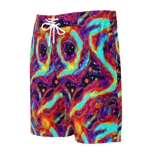 Spectrum On Fire on a Men's Board Shorts