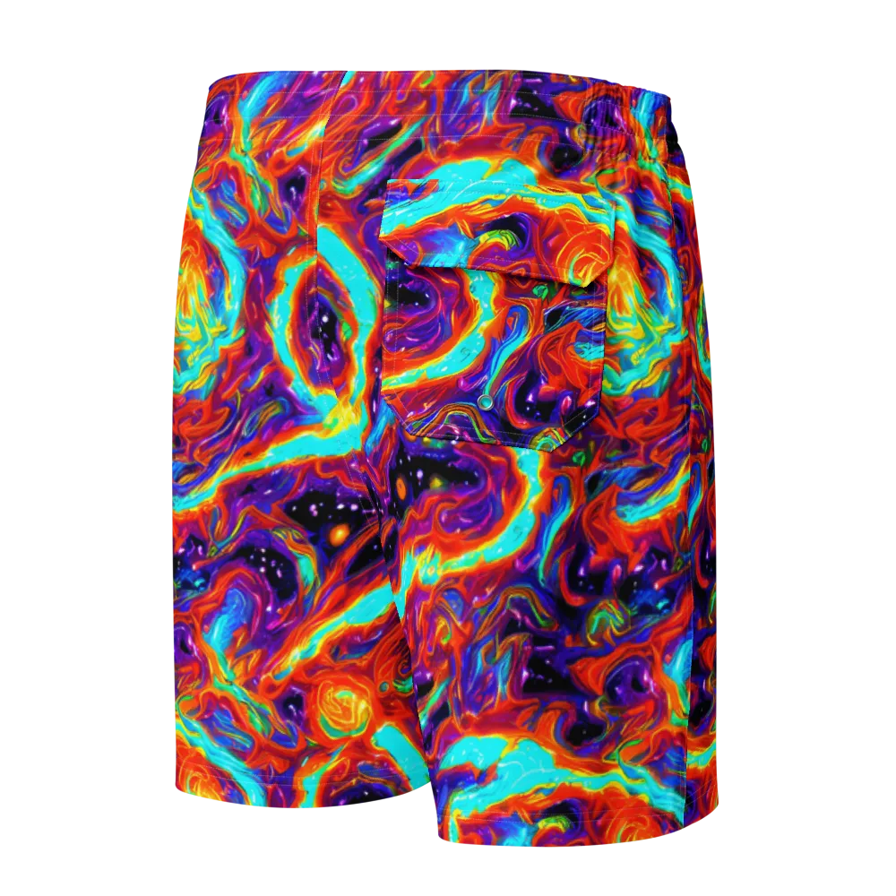 Spectrum On Fire on Men's Board Shorts — Back