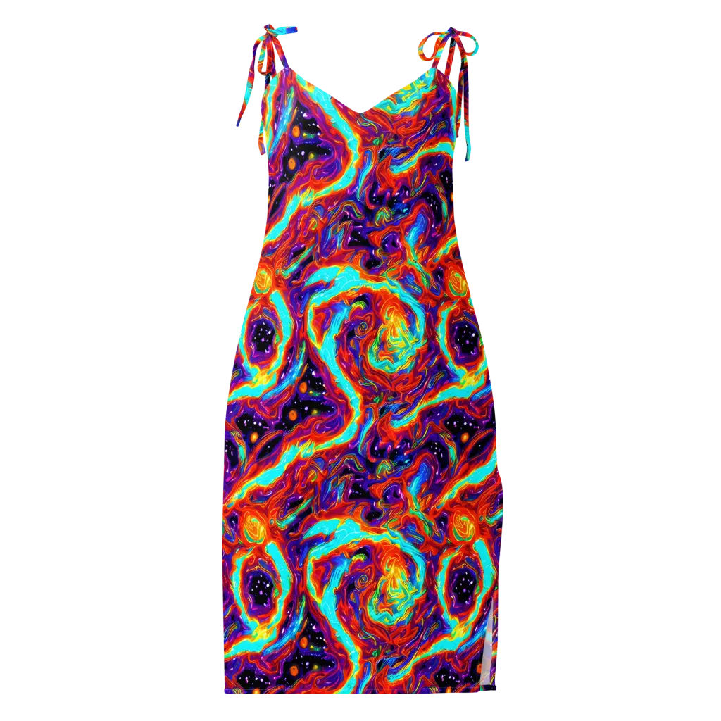Spectrum On Fire on Slip Dress — Front