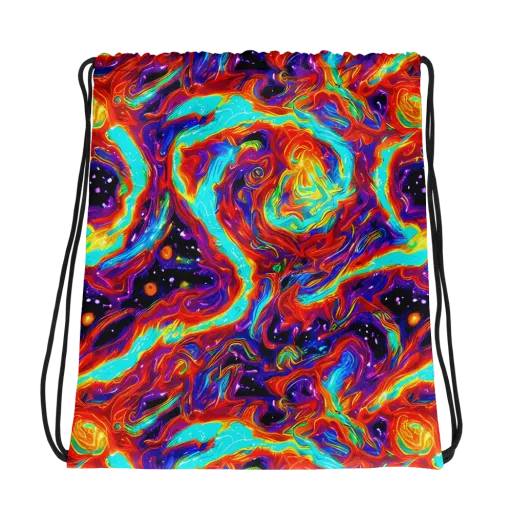 Spectrum On Fire on a Drawstring Bag