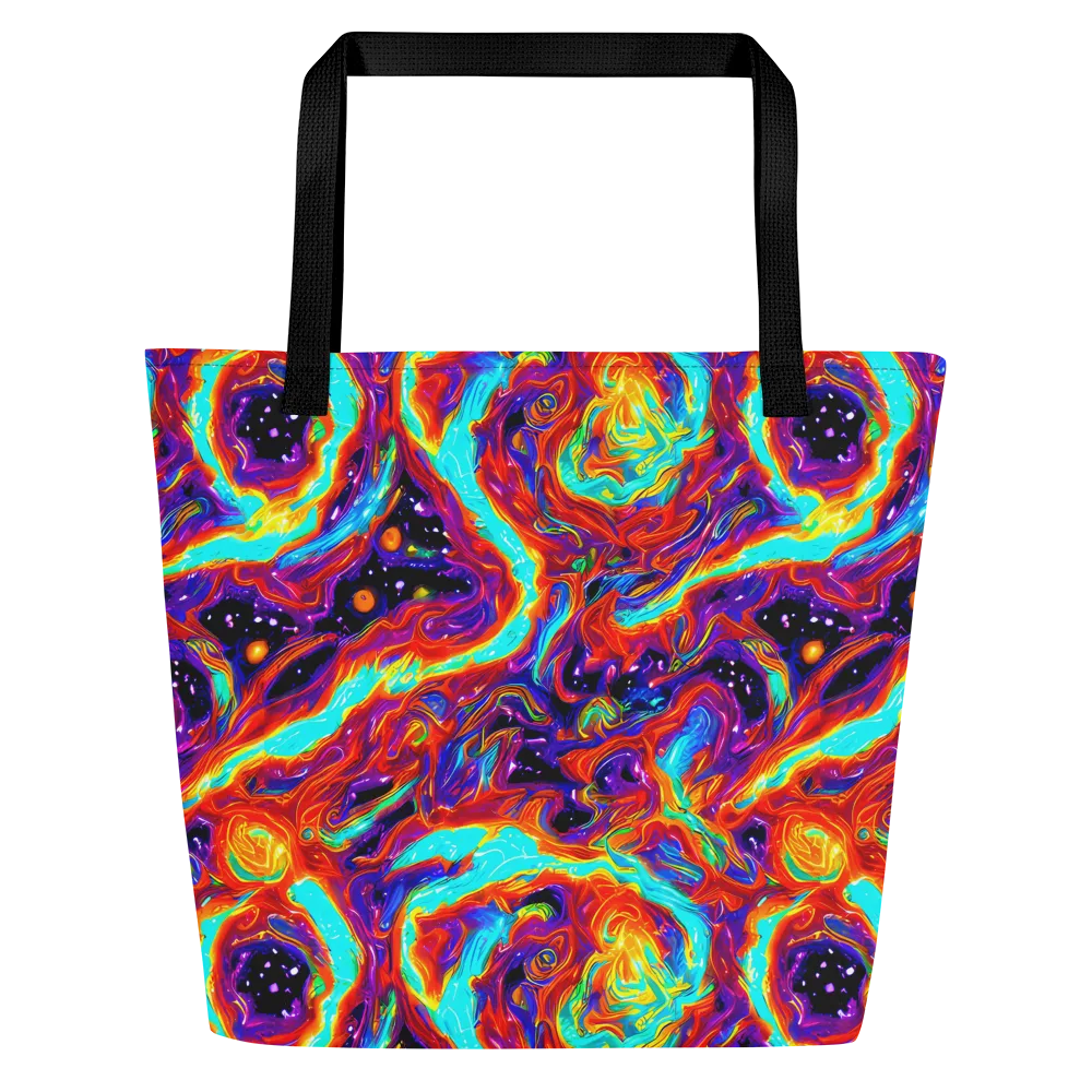 Spectrum On Fire on Large Tote Bag W/ Pocket — Front