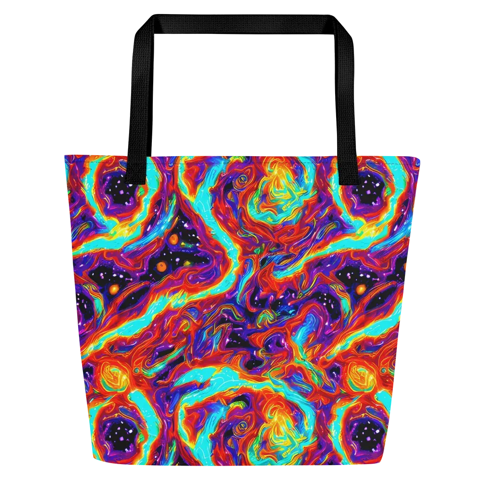 Spectrum On Fire on Large Tote Bag W/ Pocket — Front