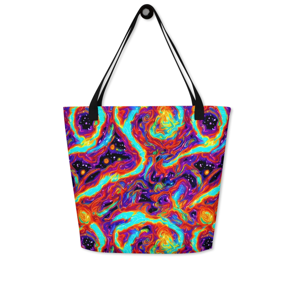 Spectrum On Fire on Large Tote Bag W/ Pocket — Front