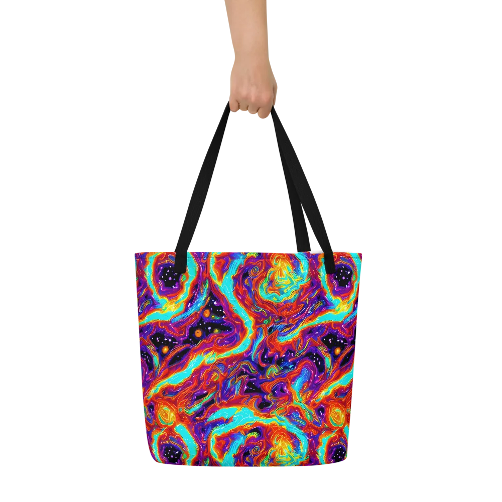 Spectrum On Fire on Large Tote Bag W/ Pocket — Front