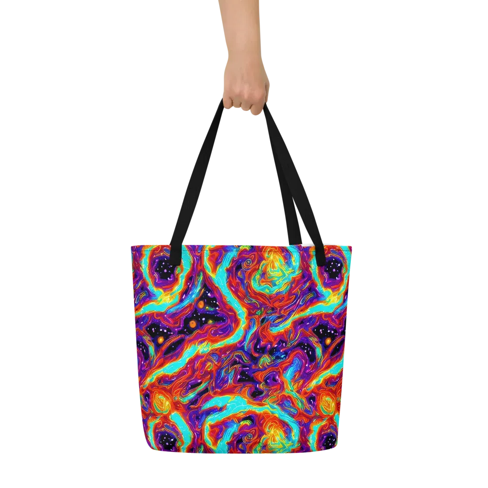 Spectrum On Fire on Large Tote Bag W/ Pocket — Front