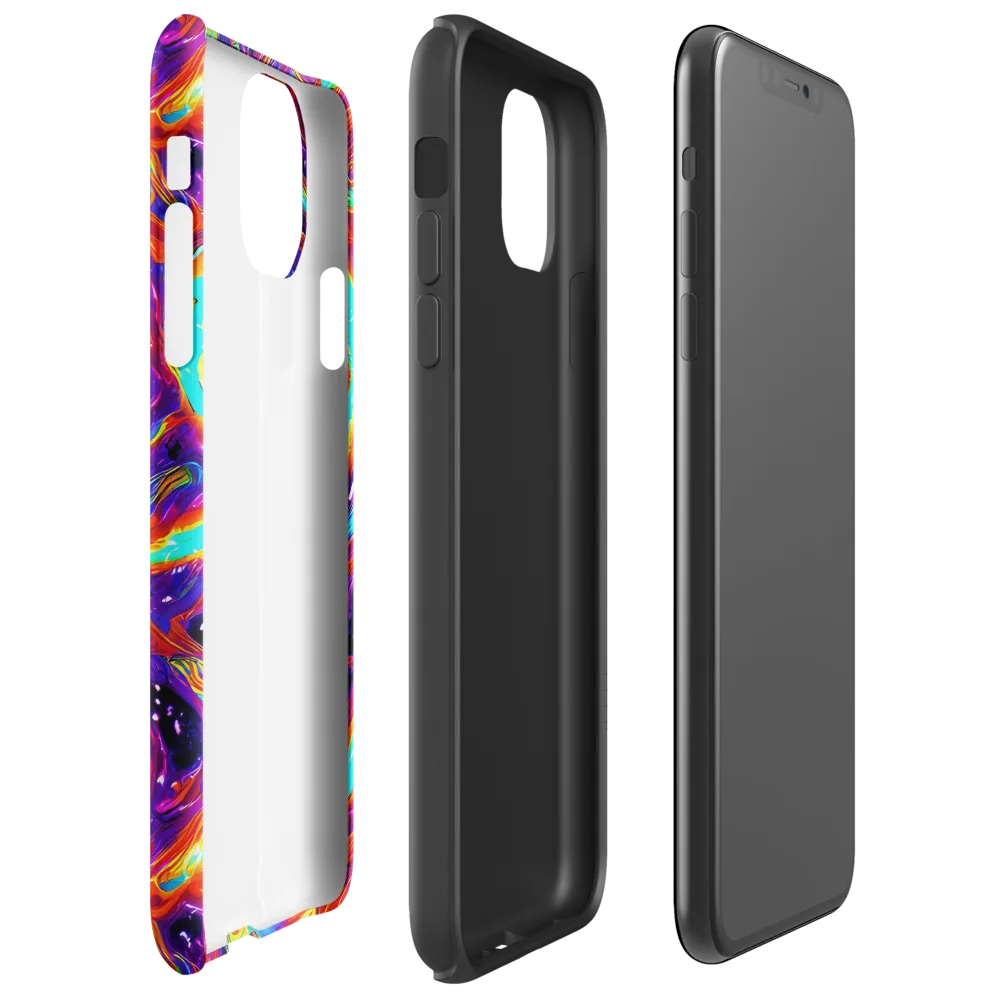 Spectrum On Fire on Tough Case for iPhone® — Right
