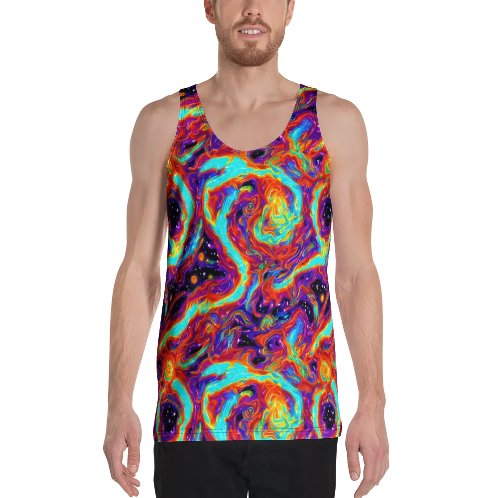 Spectrum On Fire on Men's Tank Top — Front