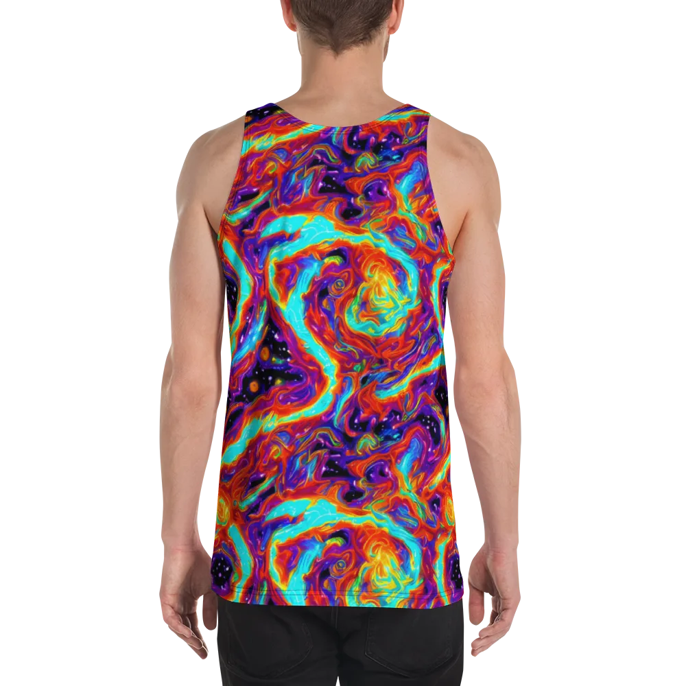 Spectrum On Fire on Men's Tank Top — Back