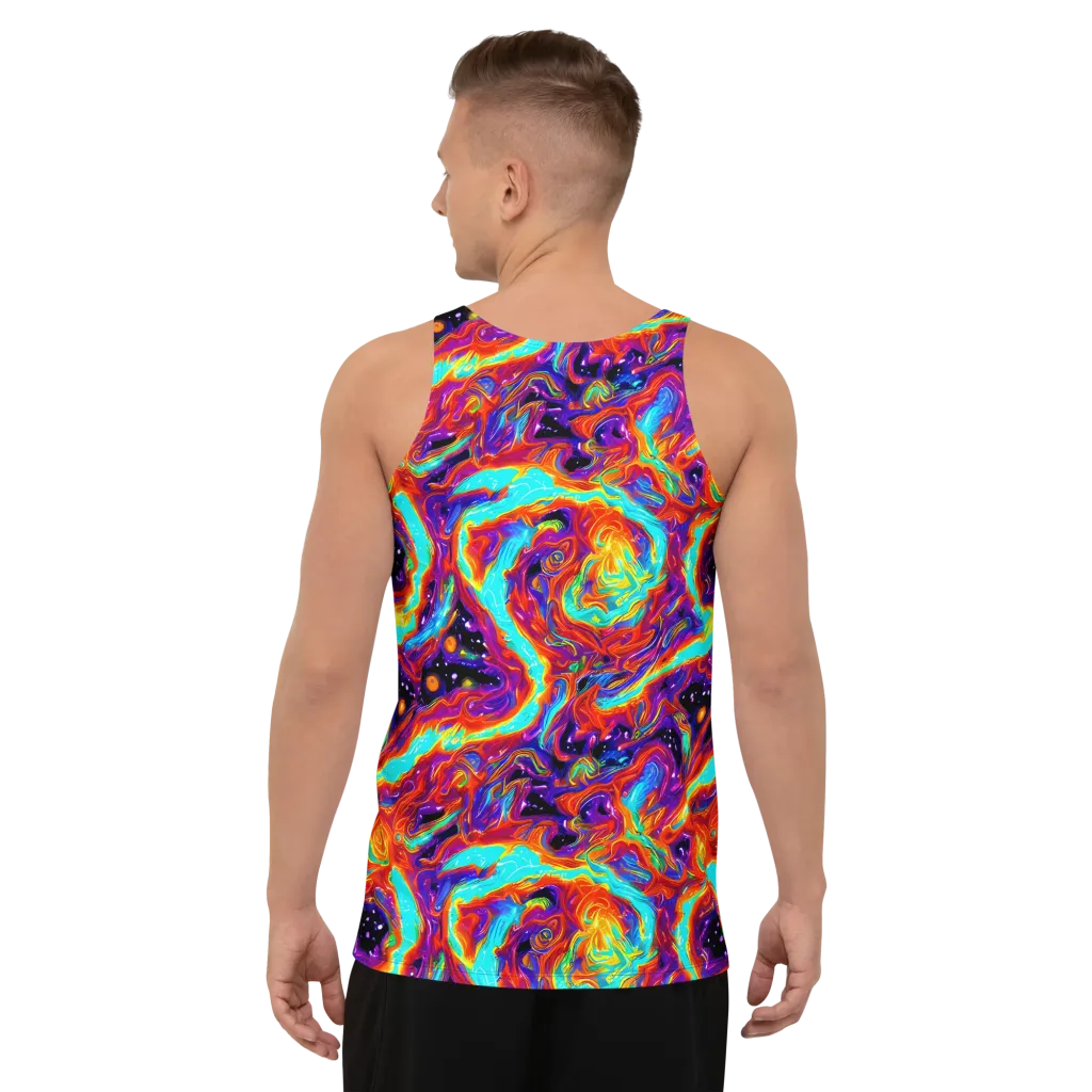 Spectrum On Fire on Men's Tank Top — Back