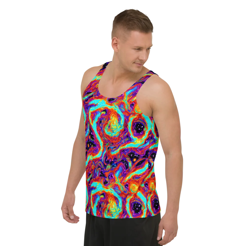 Spectrum On Fire on Men's Tank Top — Left Front