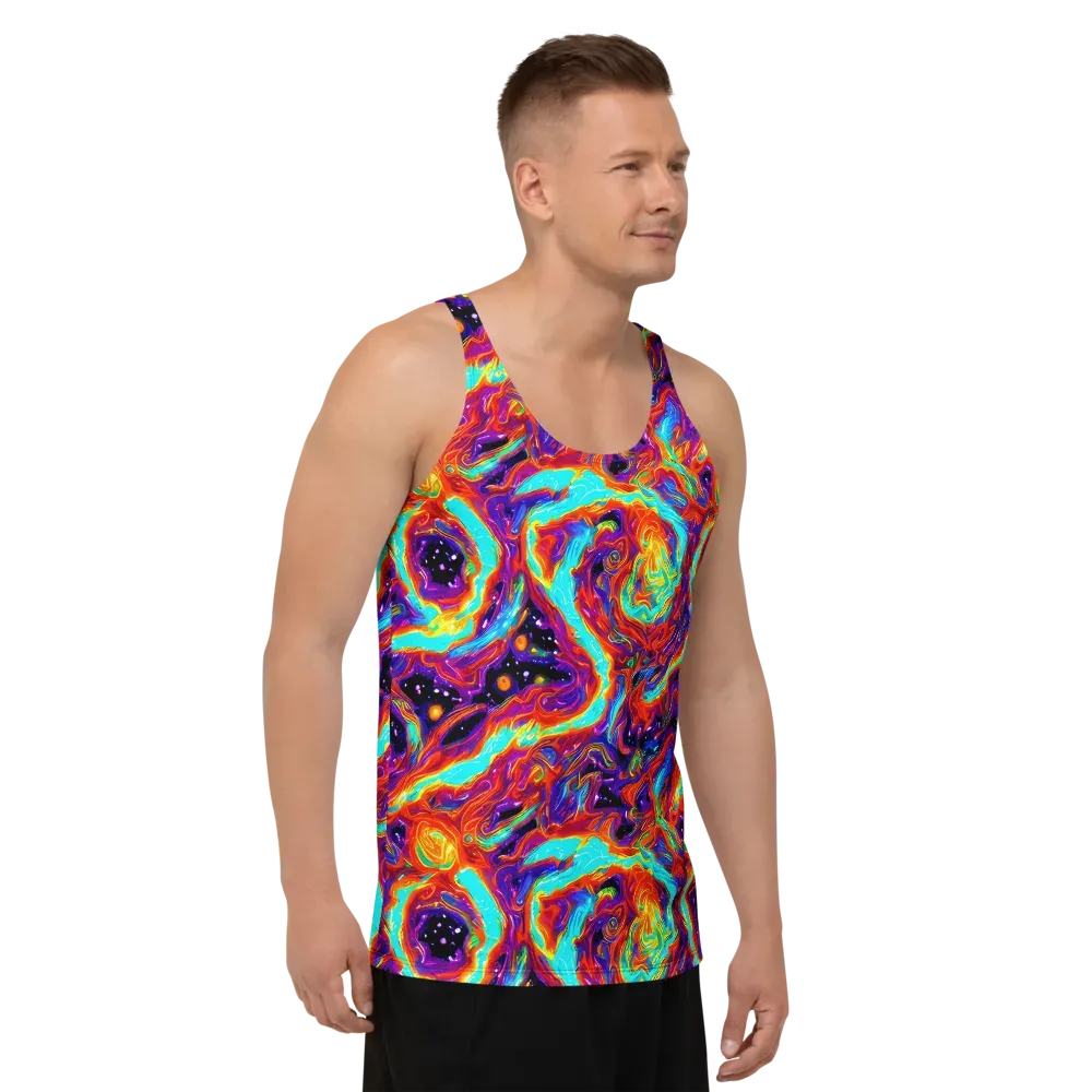 Spectrum On Fire on Men's Tank Top — Right Front