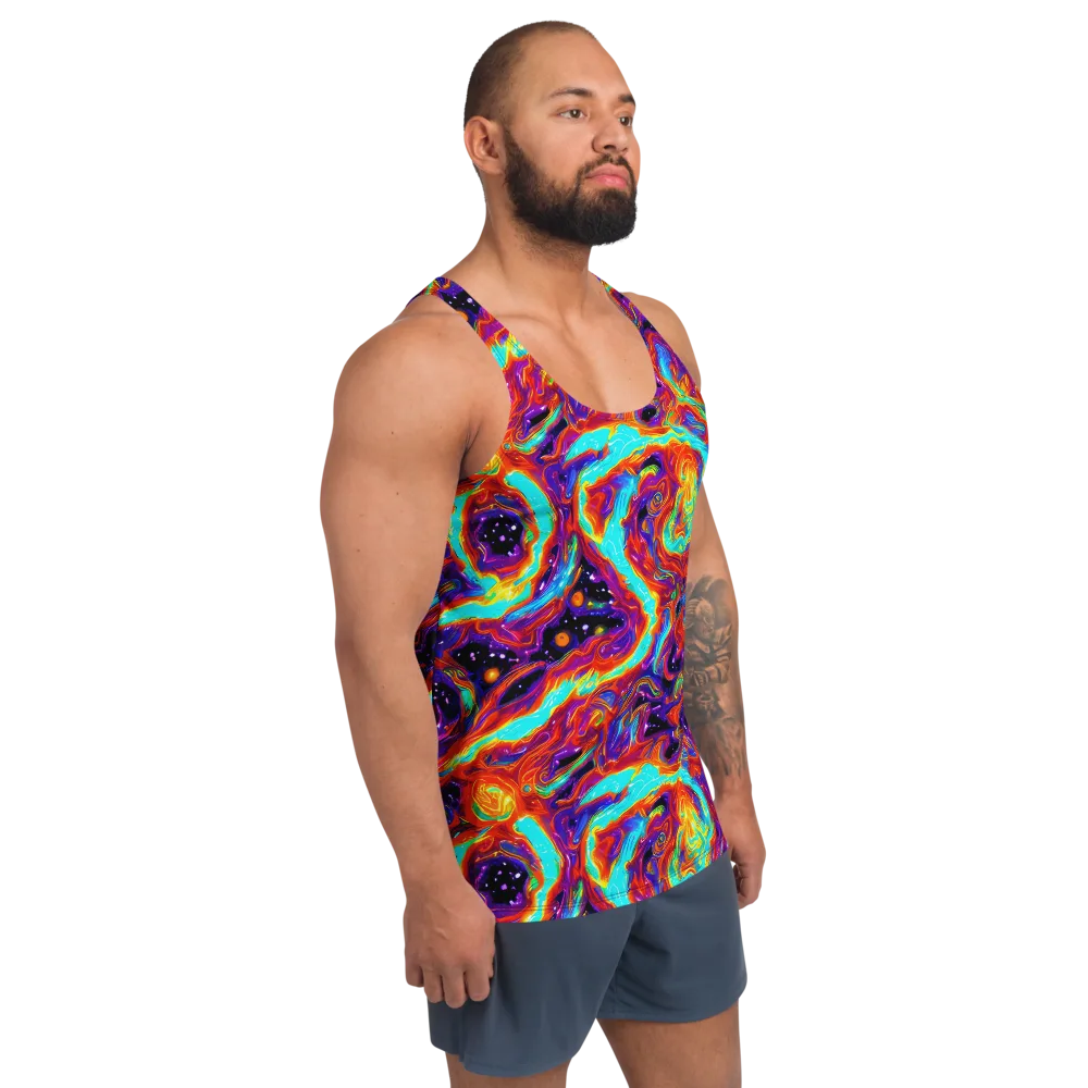 Spectrum On Fire on Men's Tank Top — Right Front