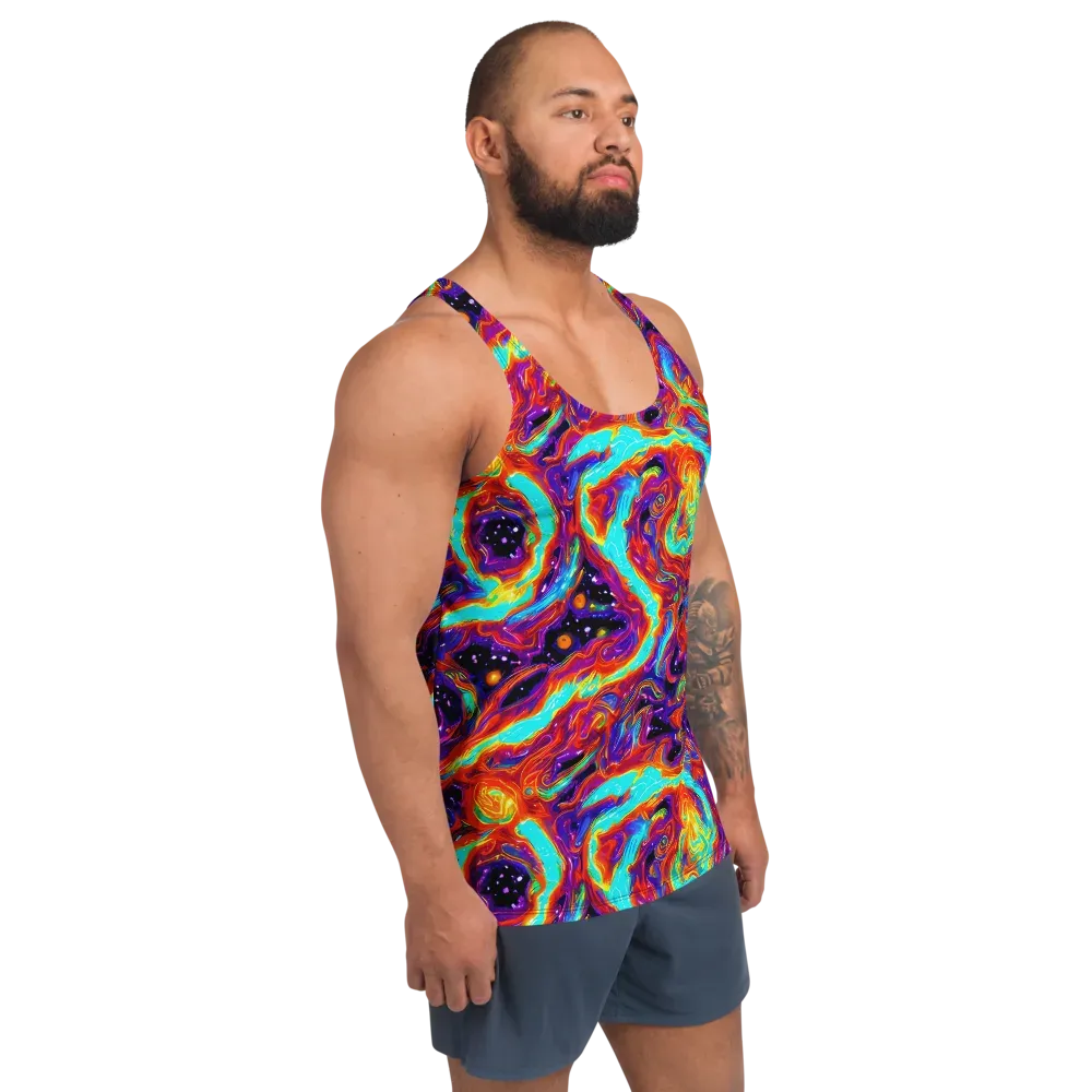 Spectrum On Fire on Men's Tank Top — Right Front