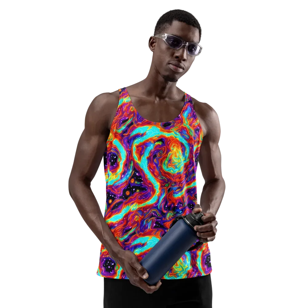 Spectrum On Fire on Men's Tank Top — Front