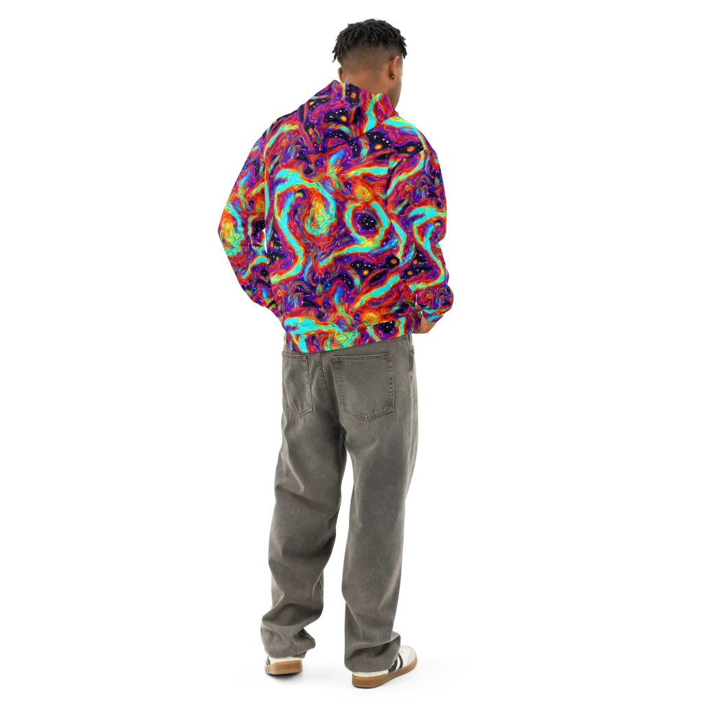 Spectrum On Fire on Cotton Hoodie — Back