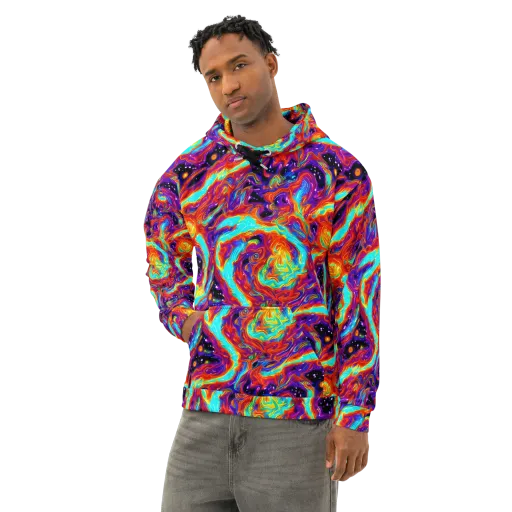 Spectrum On Fire on a Cotton Hoodie
