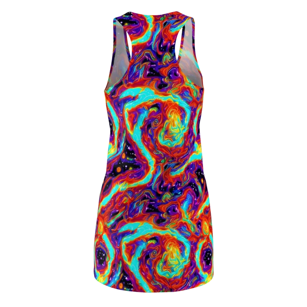 Spectrum On Fire on Racerback Dress — Back