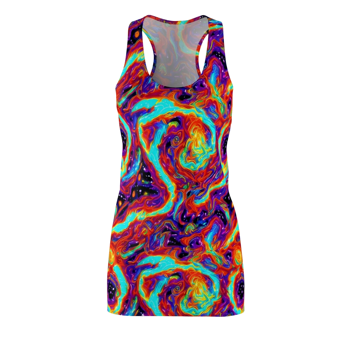 Spectrum On Fire on Racerback Dress — Front