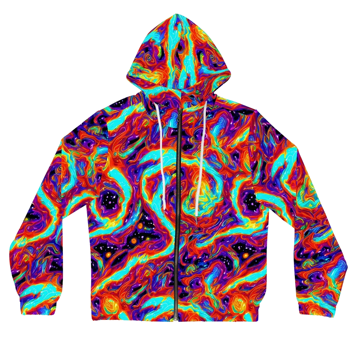 Spectrum On Fire on Women's Full-Zip Hoodie — Front